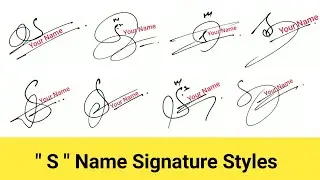 ✅ How to Draw S Signature in 10 Different Styles | S Signature Style | Signature Style Of My Name