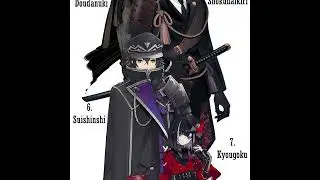 My Top 15 Fav from Touken Ranbu #toukenranbu