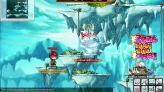 GMS - Lvl 90 Wind Archer training at Jr. Newties