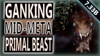 Gandalf Plays Primal Beast 7.33b Ganking Mid