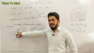 Avogadro's law and derivation of equation || Avogadro's law about volume of gases || Chem To Mind