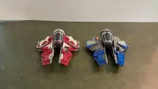 Lego Star Wars Custom Obi Wan Kenobi's Blue Jedi Interceptor