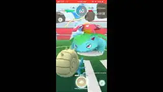 Playing Pokemon Go at Seattle Center