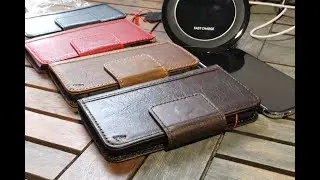 Genuine Leather Case For Apple iphone 13 Pro Max SE 2  xs max xr 12 14 Wallet Mini  Magnetic