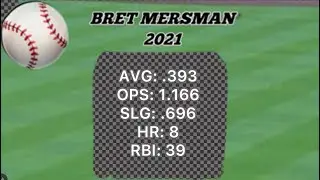 BRET MERSMAN UNCOMMITTED INF/RHP (D1 DECOMMIT) (2-WAY PLAYER) 2021 HIGHLIGHT FILM