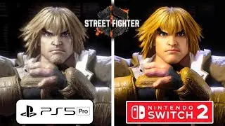 Street Fighter 6 PS5 Pro vs Nintendo Switch 2 Graphics Comparison