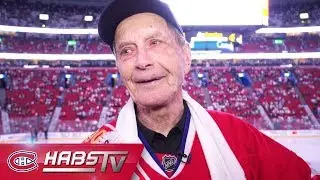90-year-old Habs fan celebrates birthday at the Bell Centre