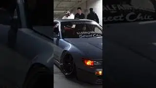 STANCE NISSAN SILVIA S13 LEAVING JAPAN CAR MEET #SHORTS