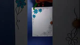 white paper border design making #youtubeshorts