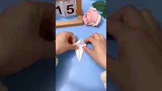 Realistic Origami Bunny Made of Folded Tissue Paper #sorts #shorts