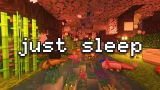 🌙 Fall Asleep Instantly ⎮ Minecraft Rain & Cozy Blossom Ambience for Deep Relaxation