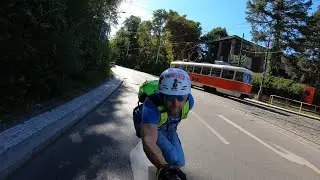 KAM NA LONGBOARD V PRAZE - Prague Castle freeride