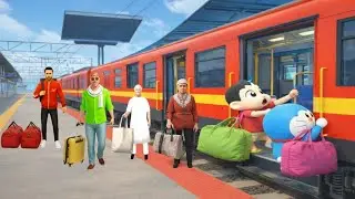 Dada Dadi Ji Ka Gaon 🏡💥 Gaye | Franklin Shin-chan & Doraemon 😱 | Indian Theft Auto Simulator 💥