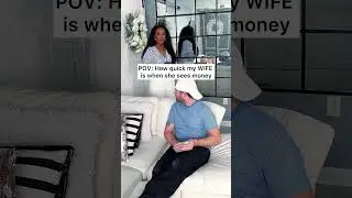 How quick my wife is when she sees money🤣😂 #shorts #comedy #funny