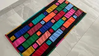 Tapete para reaproveitar retalhos pequenos, venha aprender fazer patchwork fácil
