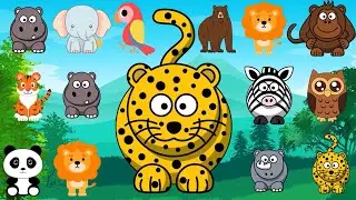 Safari Animal Sounds Song SA250 | Song For Kids | Purple Panda Rhymes