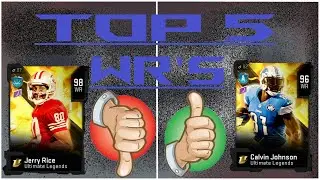 THE BEST WIDE RECEIVERS IN MADDEN 20 ULTIMATE TEAM! TOP 5 WR'S IN MADDEN 20 ULTIMATE TEAM! CONTENT!
