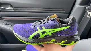 Asics Dynablast Black Green Gecko sneakers