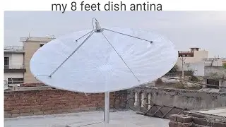my new ||c band dish antina 8 feet jali wali  satting ||Gsat30.......83e c band satellite 🛰 par ||