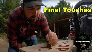 Final Touches on Log Cabin Build