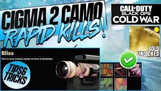 CIGMA 2 CAMO Kill 2 or More Enemies Rapidly Tips N Tricks - Black Ops Cold War (DM Ultra Grind)