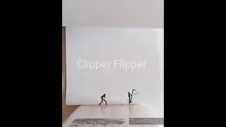 Red vs blue stickman fight flipbook animation #shorts