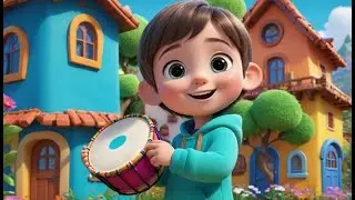 Finger drums go tap tap tap | English Nursery Rhyme | Kids Songs | Baby Music