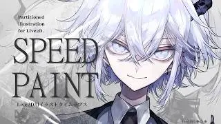 【Vtuberモデル制作】デザイン〜パーツ分け タイムラプス｜Live2D
