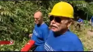 B&uuml;rgerinitiative r&auml;umt in der S-Bahn-Station S80 Lobau auf - ORF Wien Heute vom 22.08.2010