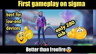 First gameplay on Sigma[Free Fire ]😍 0% lag on 1 gb ram😍