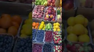 Фрукты овощи Ленинградский рынок#amazing#frutis#shorts#Черешня#Ананас#Клубника#Папайя#Персик#Малина