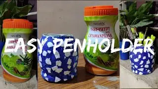 How to make penholder🥰within 2 minutes using eggshell❤