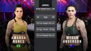 UFC 259 Free Fight: Amanda Nunes vs Megan Anderson - UFC 4 Sim