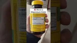 ✅  Best and ❌ Worst Magnesium💊  #magnesium #Supplements #vitamins #minerals #health #healthy