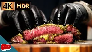 Grill Steak with Compound Butter ASMR 4K 50p HDR TV #เนิร์ดเนื้อ