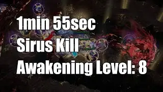 PoE 3.9 | 1min 55sec Sirus Kill (ALv8) - MoM Indigon Agnostic Miner Ascendant