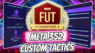 FIFA 21 TOP 200 IN THE WORLD *352* 30-0 PRO CUSTOM TACTICS FIFA ULTIMATE TEAM | HOW TO USE 352!
