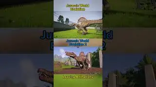 JWE:1 vs JWE:2 Spinosaurus release #JurassicWorld #JurassicWorldEvolution #JurassicWorldEvolution2