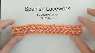 Spanish Lacework Bracelet on 2 Pegs
