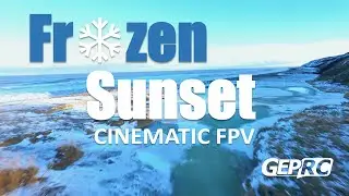 Frozen Sunset Beach | Cinematic FPV