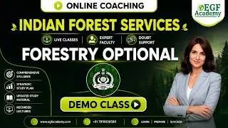 IFoS Forestry Optional Online Coaching l Course Fee Rs 9500
