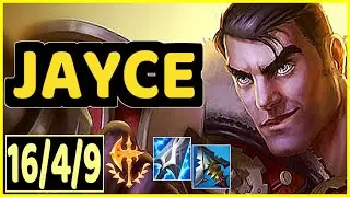 JAYCE VS ZED - 16/4/9 KDA MID GAMEPLAY MASTER I