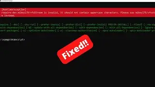 require-dev.mikey179/vfsStream is invalid, it should not contain uppercase characters | 