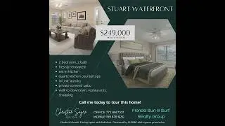 Stuart, Florida 2/2 turnkey waterfront condo 03/20/2023