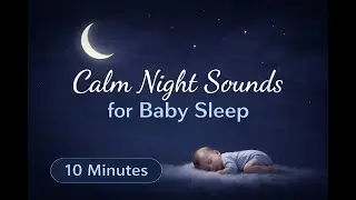 Calm Night Sounds for Baby Sleep | Deep Sleep Music | 10 Minutes