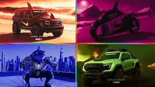 🔥 RED SHARK SUV 🆚 PINK ORCA BIKE 🆚BLUE SPIDER HERO🆚GREEN MONSTER TRUCKCRAZY BRAINROT | Tiles Hop EDM
