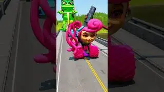 Weird & Funny Cars Crossing to Spinner Hammer Crush in BeamNG.drive #hammer #beamng