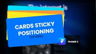 Framer sticky card positioning tutorial