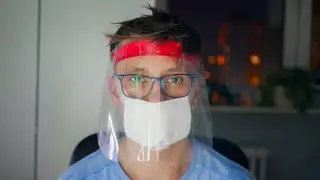 DIY Face Shield From Office Supplies