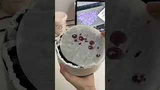 Happiness is a piece of blueberry chocolate cake #blueberry #dessert#immersion#chocolate